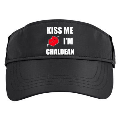 Kiss Me Im Chaldean Adult Drive Performance Visor