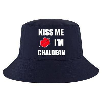 Kiss Me Im Chaldean Cool Comfort Performance Bucket Hat