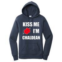 Kiss Me Im Chaldean Women's Pullover Hoodie