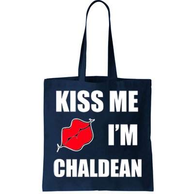 Kiss Me Im Chaldean Tote Bag