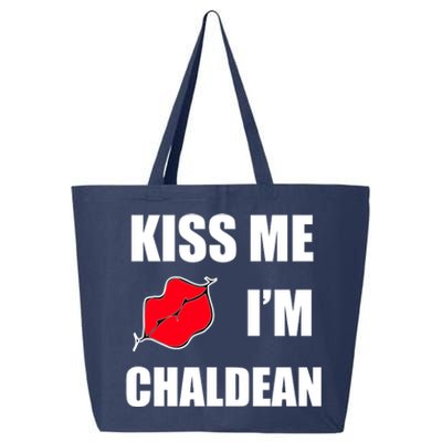 Kiss Me Im Chaldean 25L Jumbo Tote