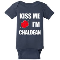 Kiss Me Im Chaldean Baby Bodysuit