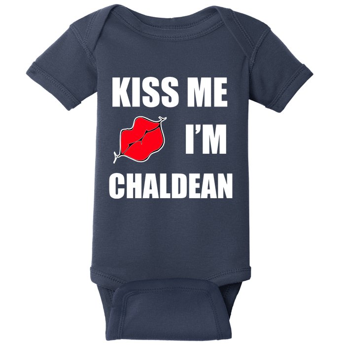 Kiss Me Im Chaldean Baby Bodysuit