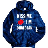 Kiss Me Im Chaldean Tie Dye Hoodie