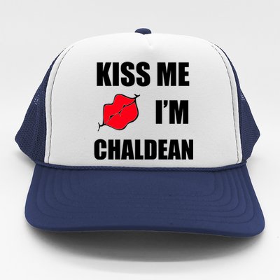 Kiss Me Im Chaldean Trucker Hat