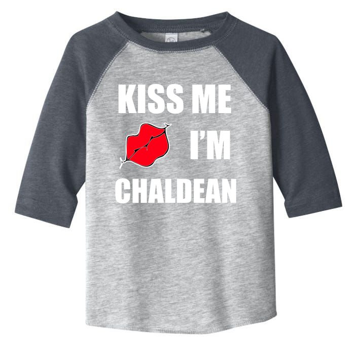 Kiss Me Im Chaldean Toddler Fine Jersey T-Shirt