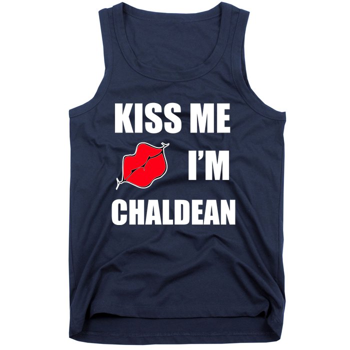 Kiss Me Im Chaldean Tank Top