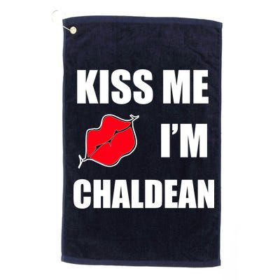 Kiss Me Im Chaldean Golf Towel
