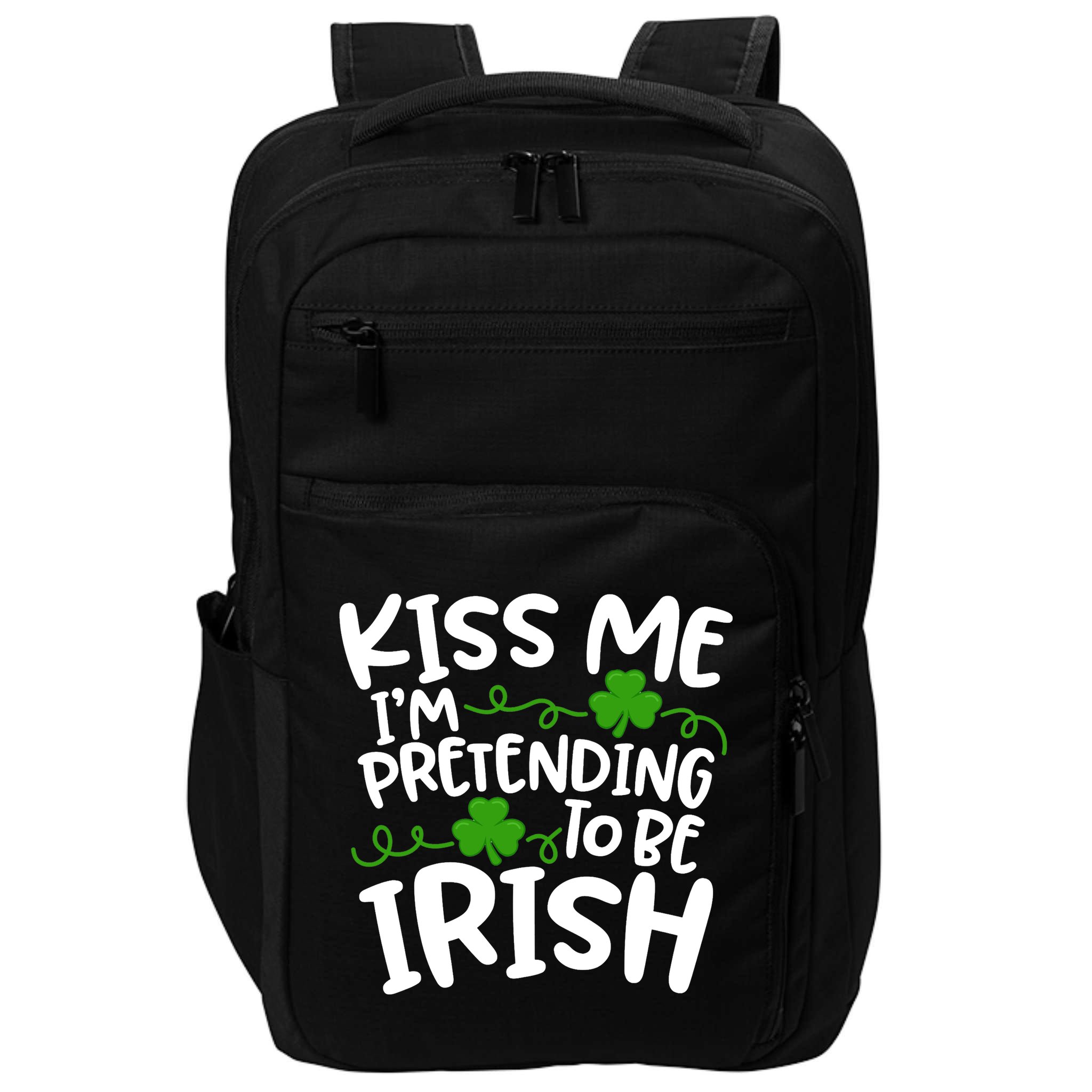 Kiss Me I'm Pretending To Be Irish Impact Tech Backpack