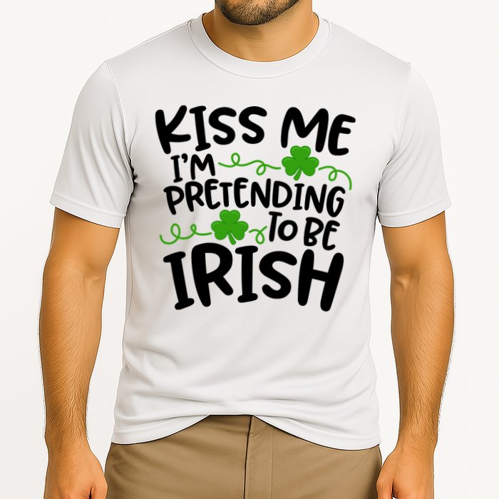 Kiss Me I'm Pretending To Be Irish Cooling Performance Crew T-Shirt