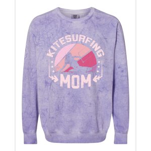 Kiteboarding Mother Kitesurfing Mom Cool Gift Colorblast Crewneck Sweatshirt