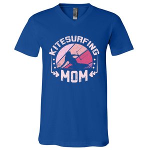 Kiteboarding Mother Kitesurfing Mom Cool Gift V-Neck T-Shirt