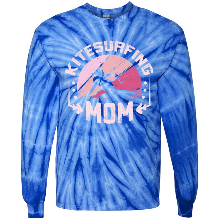 Kiteboarding Mother Kitesurfing Mom Cool Gift Tie-Dye Long Sleeve Shirt