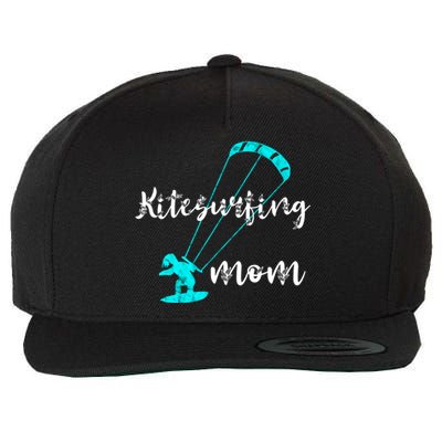 Kitesurfing Mom Kite Surfing Mother Wind Kitesurfer Mother Gift Wool Snapback Cap