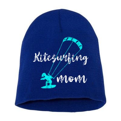 Kitesurfing Mom Kite Surfing Mother Wind Kitesurfer Mother Gift Short Acrylic Beanie