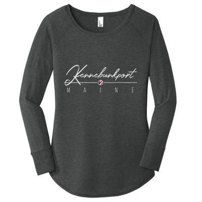Kennebunkport Me Women's Perfect Tri Tunic Long Sleeve Shirt