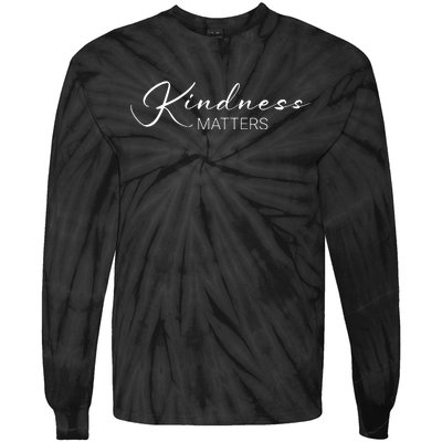 Kindness Matters Tie-Dye Long Sleeve Shirt