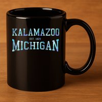 Kalamazoo Michigan 11oz C Handle Ceramic Mug
