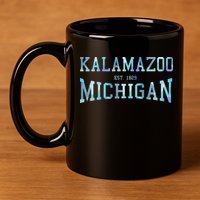 Kalamazoo Michigan 11oz C Handle Ceramic Mug