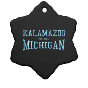 Kalamazoo Michigan Ceramic Star Ornament