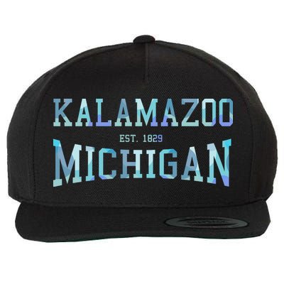 Kalamazoo Michigan Wool Snapback Cap