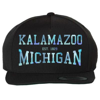 Kalamazoo Michigan Wool Snapback Cap