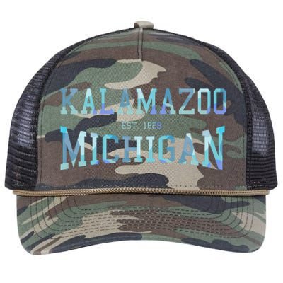 Kalamazoo Michigan Retro Rope Trucker Hat Cap