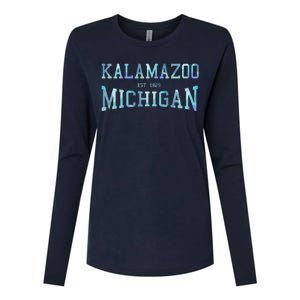 Kalamazoo Michigan Womens Cotton Relaxed Long Sleeve T-Shirt