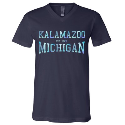Kalamazoo Michigan V-Neck T-Shirt