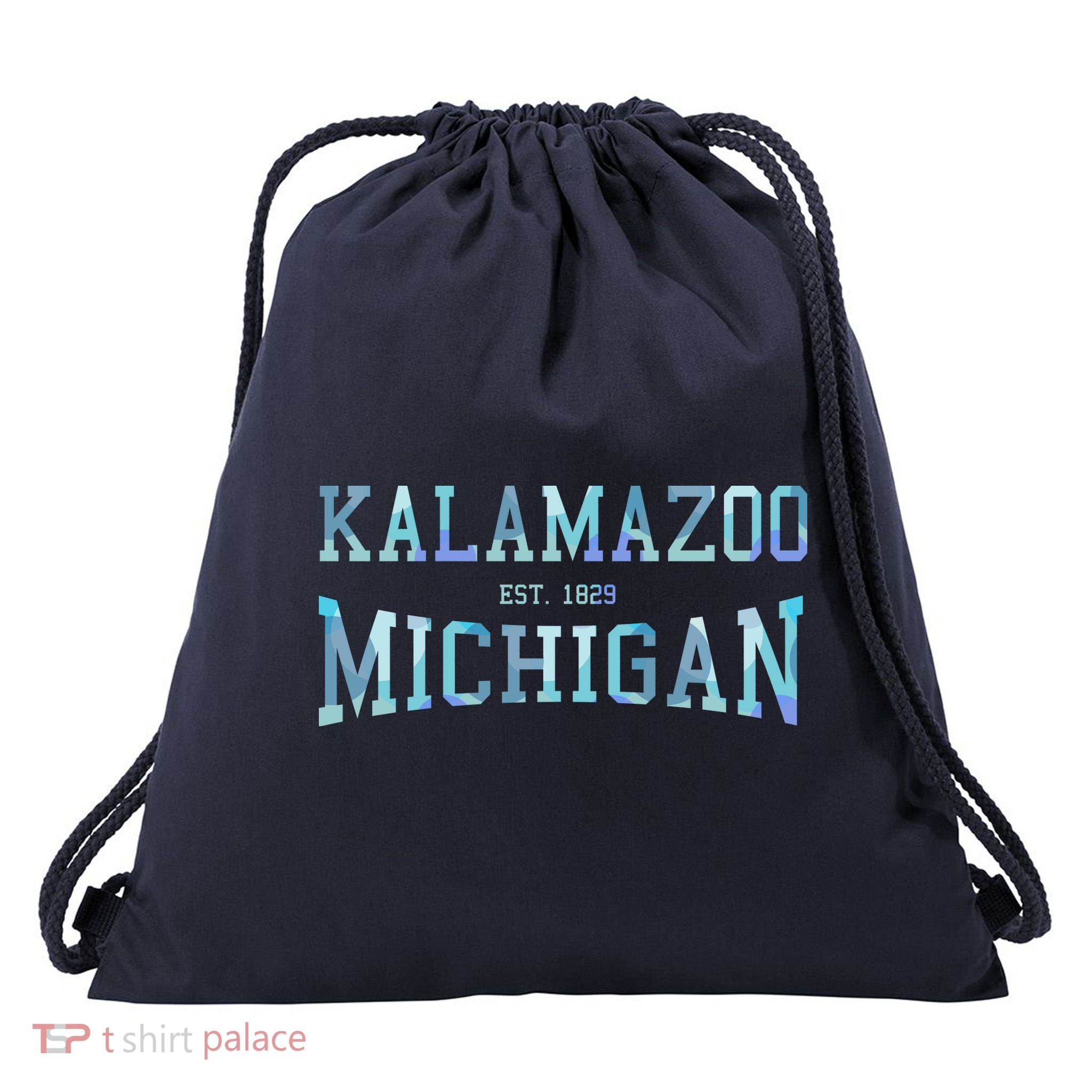 Kalamazoo Michigan Drawstring Bag