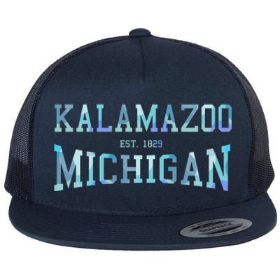 Kalamazoo Michigan Flat Bill Trucker Hat