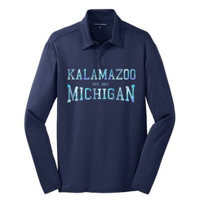 Kalamazoo Michigan Silk Touch Performance Long Sleeve Polo