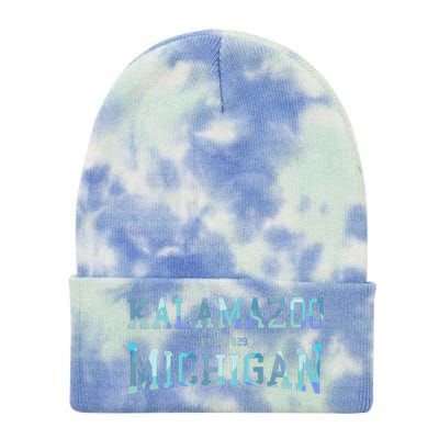 Kalamazoo Michigan Tie Dye 12in Knit Beanie