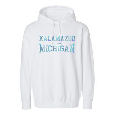 Kalamazoo Michigan Garment-Dyed Fleece Hoodie