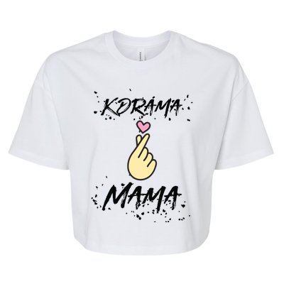 Kdrama Mama Korean Drama Fan Gift Kdrama Lovers Bella+Canvas Jersey Crop Tee