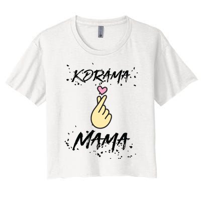 Kdrama Mama Korean Drama Fan Gift Kdrama Lovers Women's Crop Top Tee