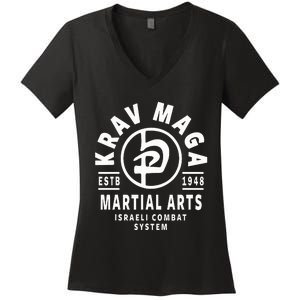 Krav Maga Women's V-Neck T-Shirt