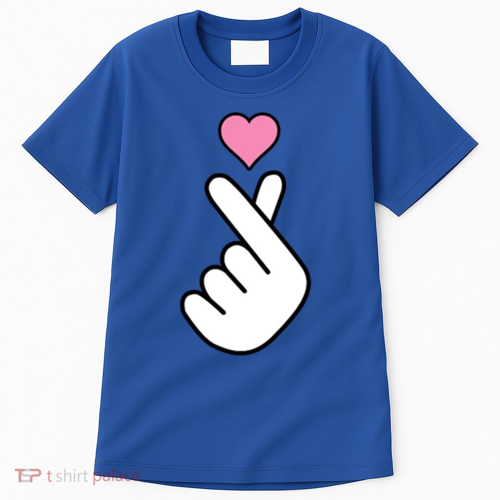 Kpop Merchandise Kdrama Finger Heart Hand I Love You Gift Tall T-Shirt