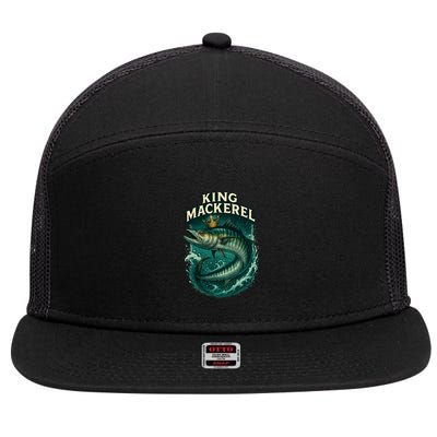 King Mackerel  7 Panel Mesh Trucker Snapback Hat