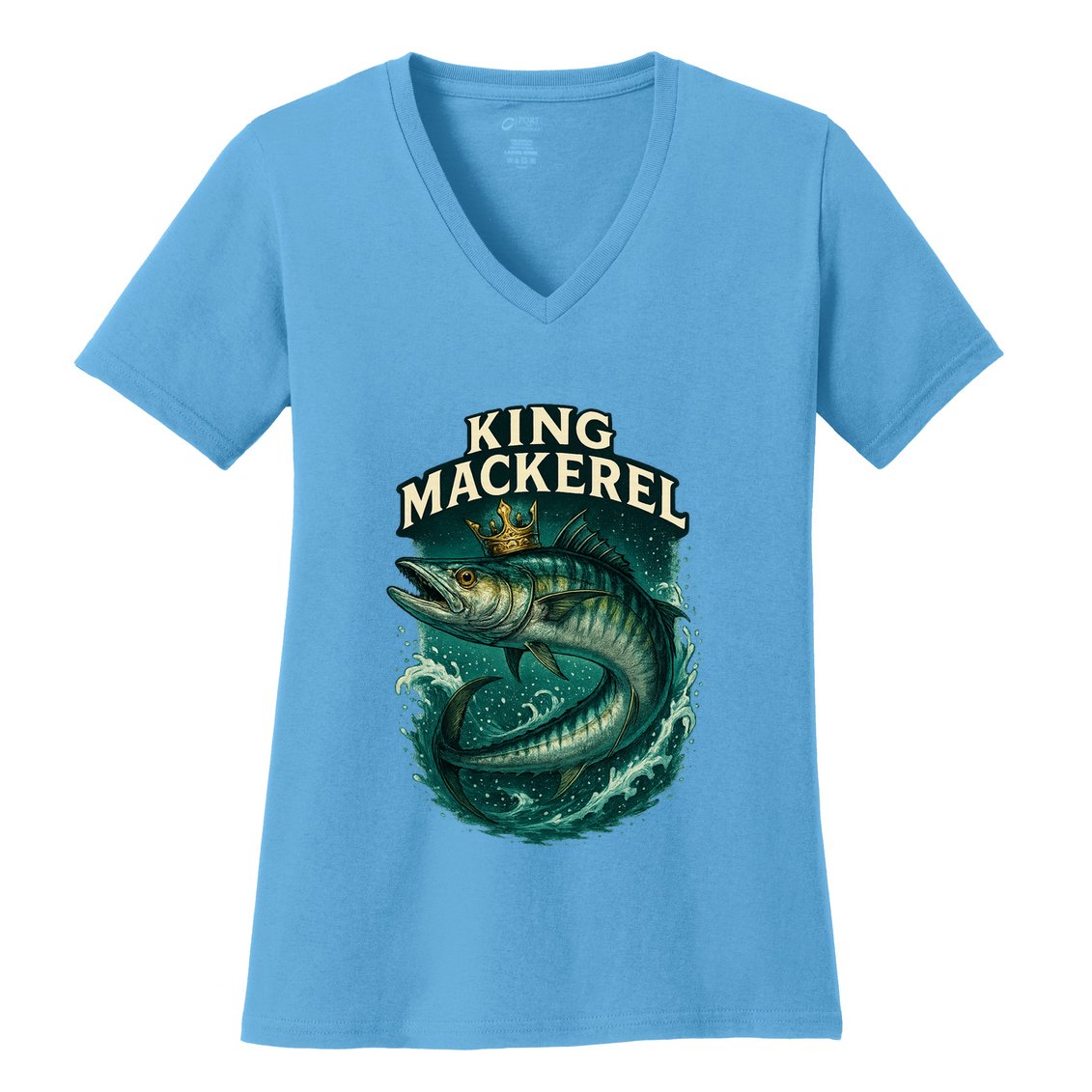 King Mackerel  Women's V-Neck T-Shirt