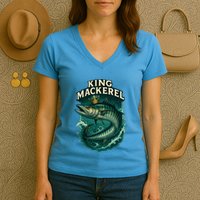 King Mackerel  Women's V-Neck T-Shirt