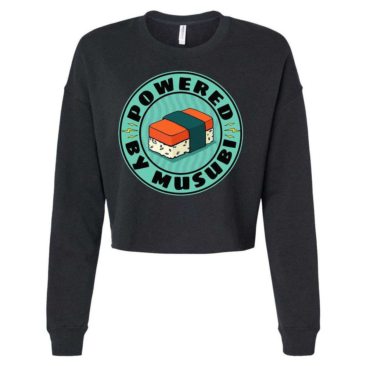 Kawaii Musubi Cropped Pullover Crew