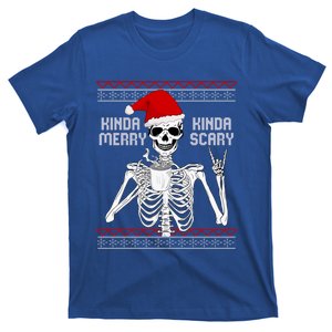 Kinda Merry Kinda Scary Ugly Christmas Skeleton Great Gift T-Shirt