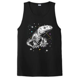 Komodo Monitor Lizard Retro Vibe Komodo Dragon Lover PosiCharge Competitor Tank