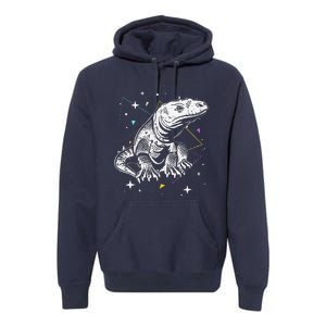 Komodo Monitor Lizard Retro Vibe Komodo Dragon Lover Premium Hoodie