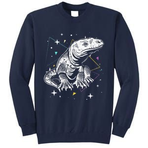 Komodo Monitor Lizard Retro Vibe Komodo Dragon Lover Tall Sweatshirt