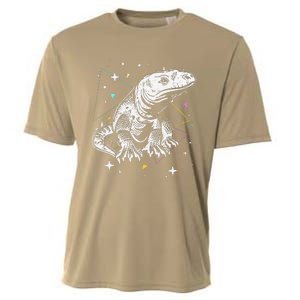 Komodo Monitor Lizard Retro Vibe Komodo Dragon Lover Cooling Performance Crew T-Shirt