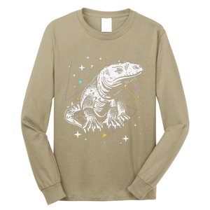 Komodo Monitor Lizard Retro Vibe Komodo Dragon Lover Long Sleeve Shirt