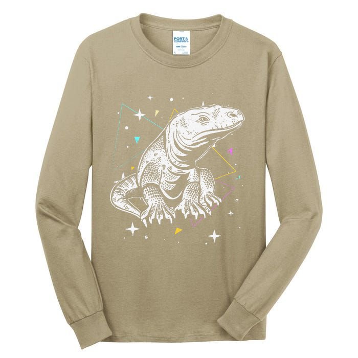 Komodo Monitor Lizard Retro Vibe Komodo Dragon Lover Tall Long Sleeve T-Shirt