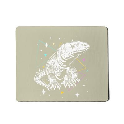 Komodo Monitor Lizard Retro Vibe Komodo Dragon Lover Mousepad